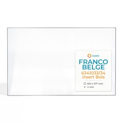 Vitre Franco Belge 6341033/34 INSERT BOIS - Verre Rectangle pour insert