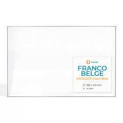 Vetro Franco Belge 6351220/21 INSERT BOIS - Vetro Rettangolo per inserto per caminetto