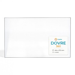 Dovre 360 Glass - Rectangular glass panel for wood burning stove