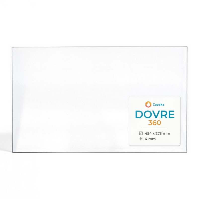 Vitre Dovre 360 - Verre Rectangle pour poêle à bois