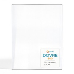 Dovre 600 Glas - Rechteck Kaminglas für Kaminofen