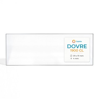 Dovre 1900 GL Glass - Rectangular Fireplace Insert Panel