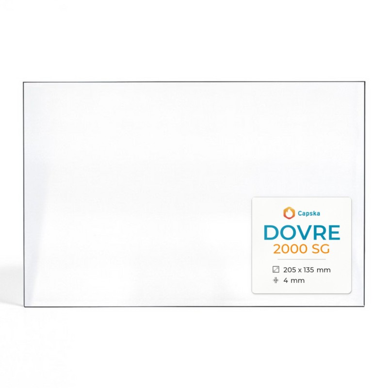 Dovre 2000 SG Glass - Rectangular Fireplace Insert Panel