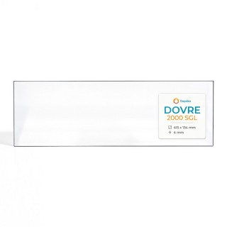 Vetro Dovre 2000 SGL - Vetro Rettangolo per inserto caminetto