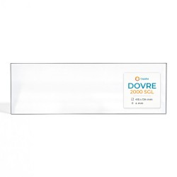 Vetro Dovre 2000 SGL - Vetro Rettangolo per inserto per caminetto