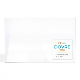 Vetro Dovre 2110 - Vetro Rettangolo per inserto caminetto