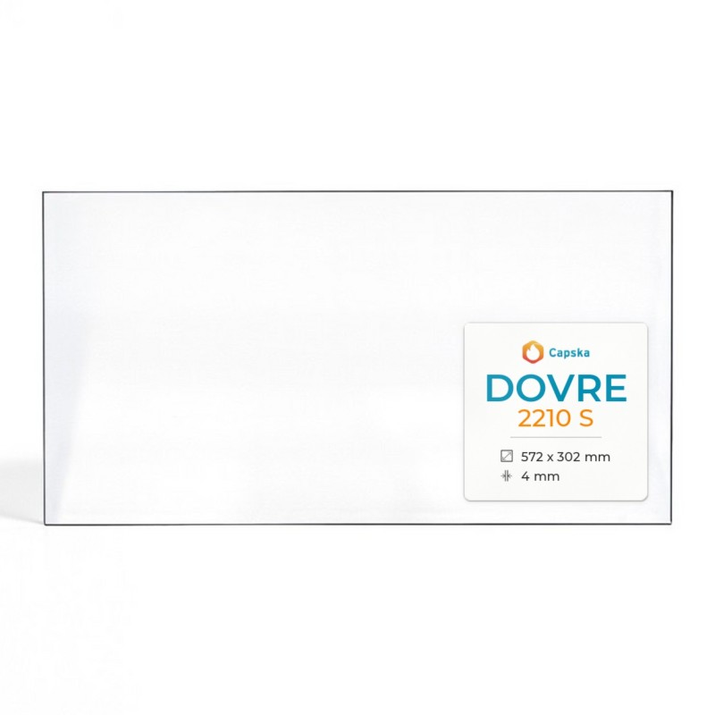 Dovre 2210 S Glass - Rectangular Fireplace Insert Panel