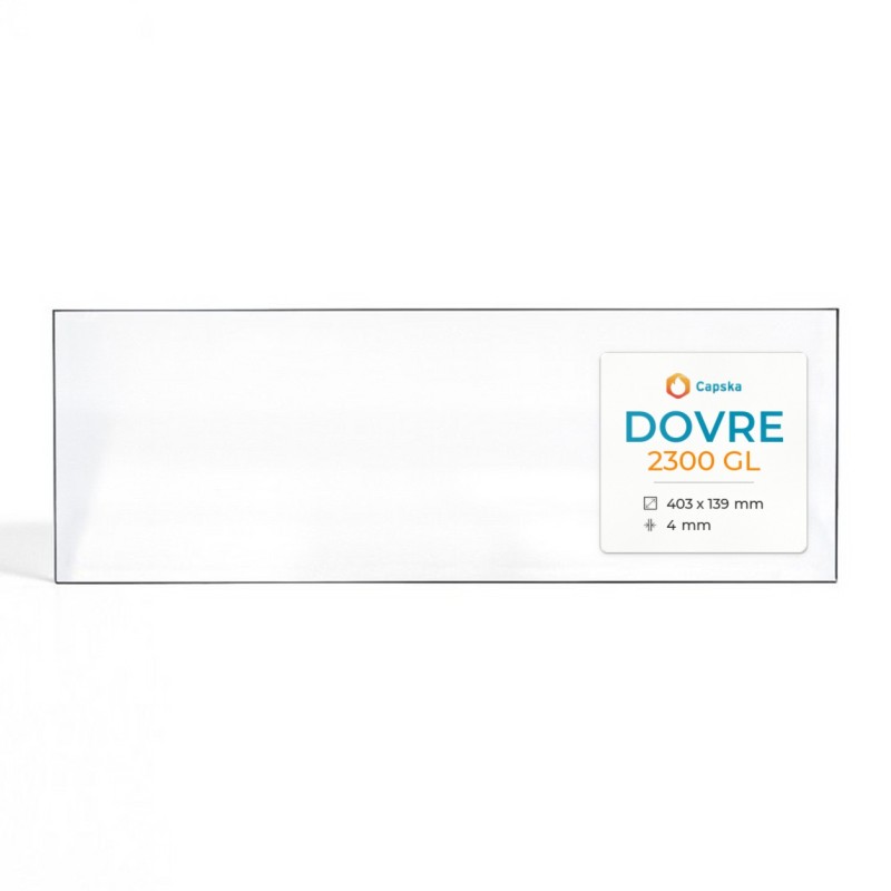 Dovre 2300 GL Glass - Rectangular Fireplace Insert Panel