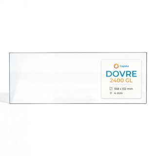 Vitre Dovre 2400 GL - Verre Rectangle pour insert