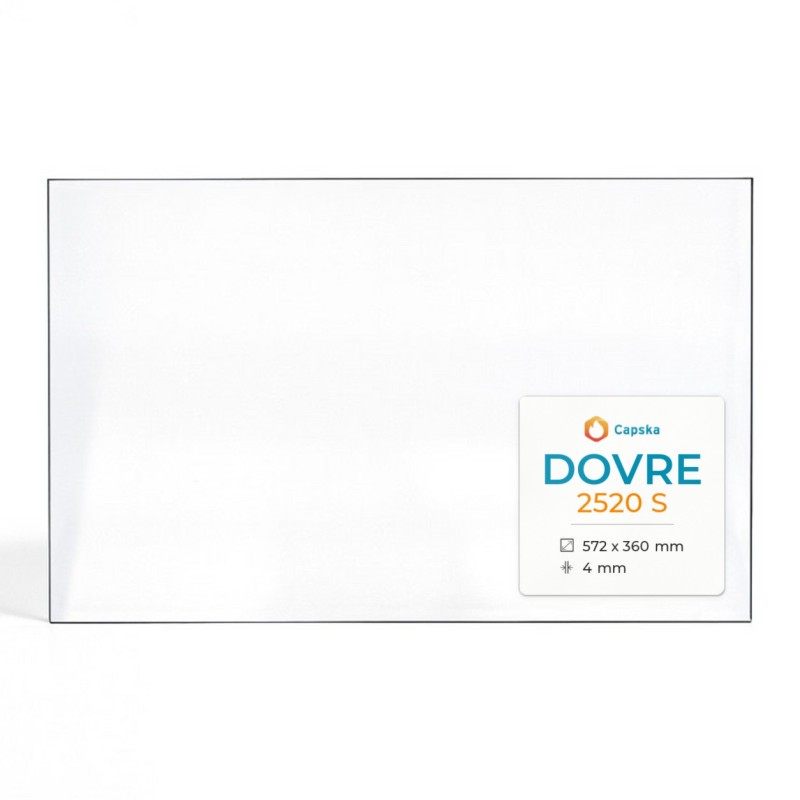 Vitre Dovre 2520 S - Verre Rectangle pour insert