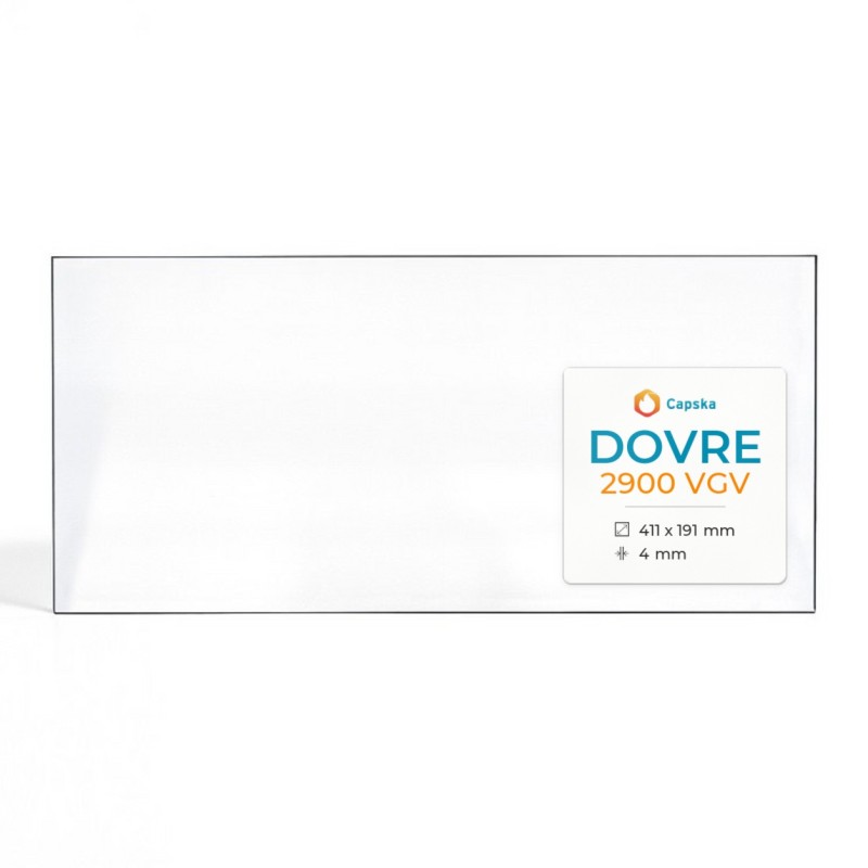 Vitre Dovre 2900 VGV - Verre Rectangle pour insert
