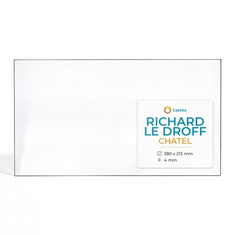 Vitre Richard Le Droff CHATEL - Verre Rectangle pour poêle à bois