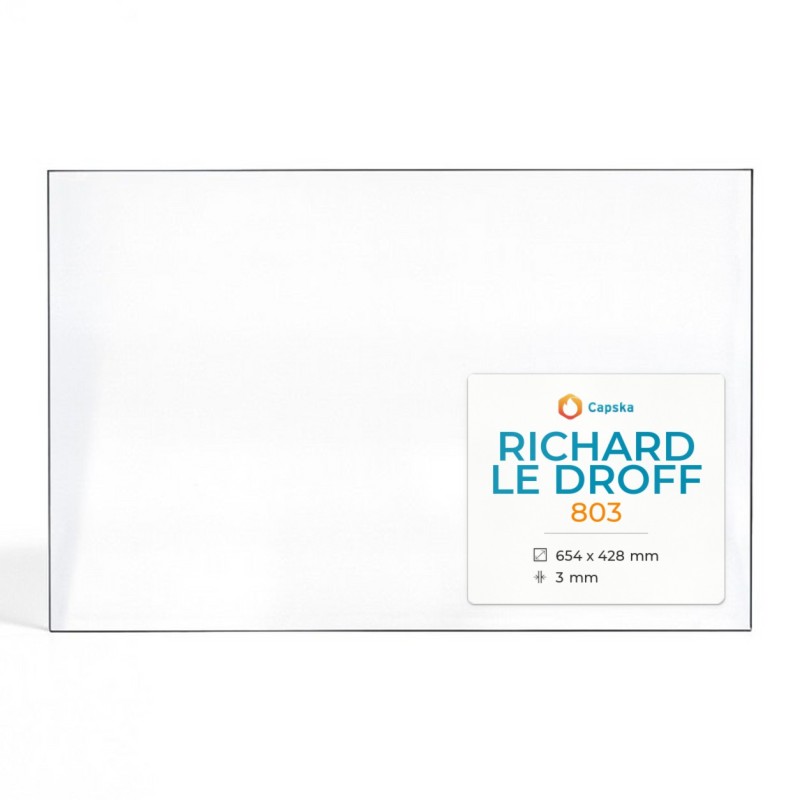 Richard Le Droff 803 Glass - Fireplace Insert Panel