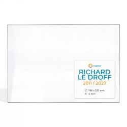 Richard Le Droff 2011 / 2027 Glas - Rechteck Kaminglas für Kaminofen