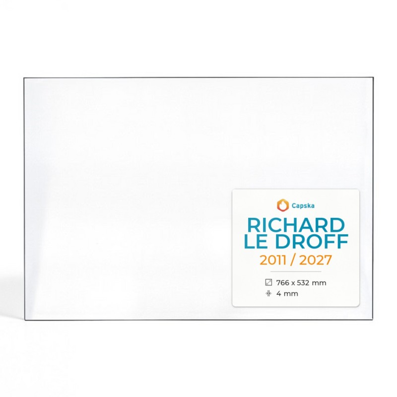 Vetro Richard Le Droff 2011 / 2027 - Vetro Rettangolo per caminetto