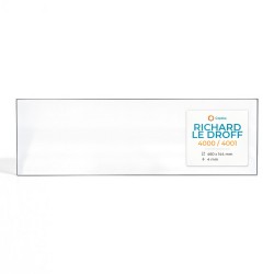 Richard Le Droff 4000 / 4001 Glass - Rectangular Side glass panel for fireplace insert