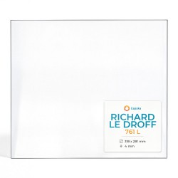 Richard Le Droff 761 L Glas - Rechteck Seitlich Kaminglas für Kaminofen