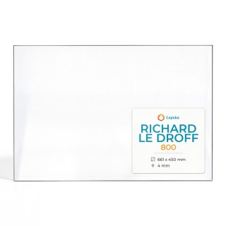Richard Le Droff 800 Glass - Rectangular Fireplace Insert Panel