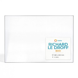 Vetro Richard Le Droff 800 - Vetro Rettangolo per inserto per caminetto