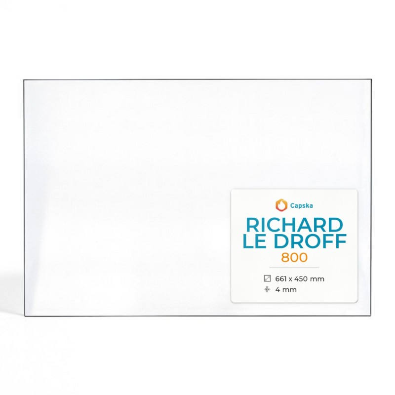 Richard Le Droff 800 Glas - Kaminglas für Kaminofen