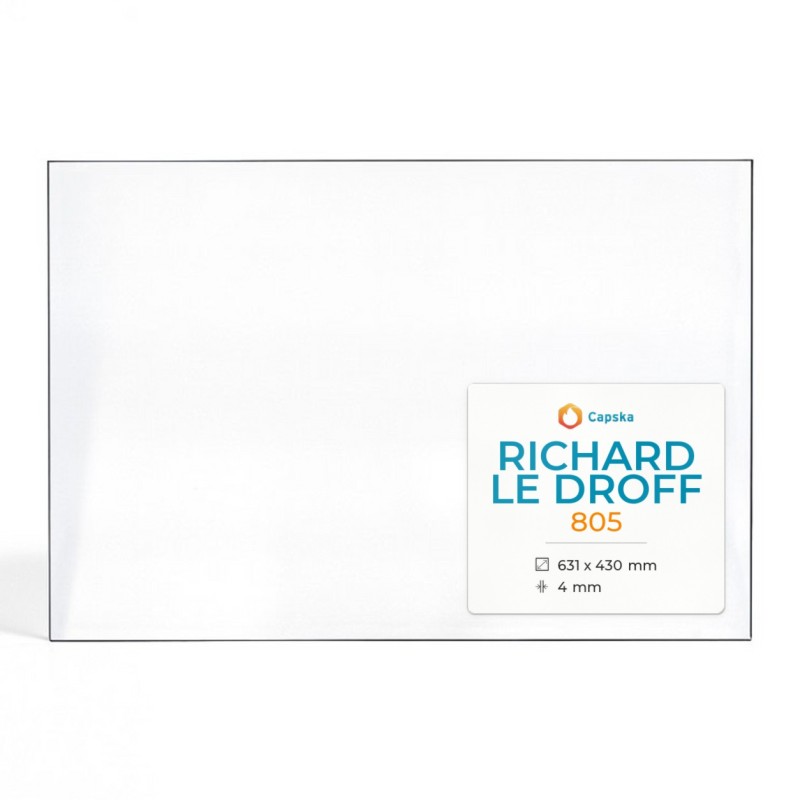 Vitre Richard Le Droff 805 - Verre Rectangle pour insert