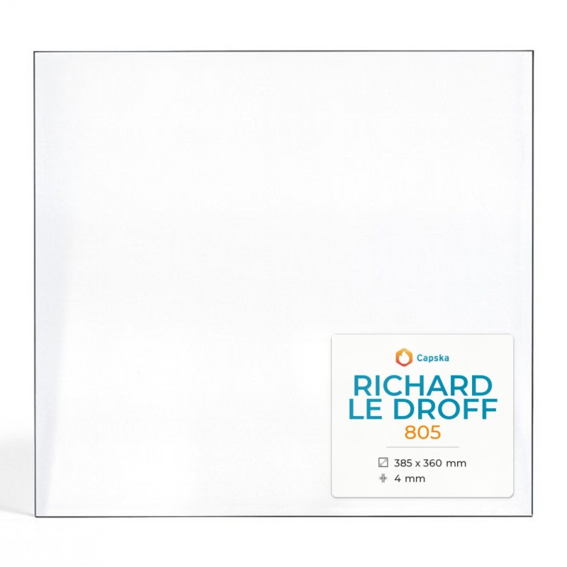 Vetro Richard Le Droff 805 - Vetro Rettangolo Laterale per inserto caminetto