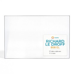 Vetro Richard Le Droff 808 EL - Vetro Rettangolo per inserto per caminetto