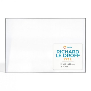 Richard Le Droff 773 L Glass - Fireplace Insert Panel