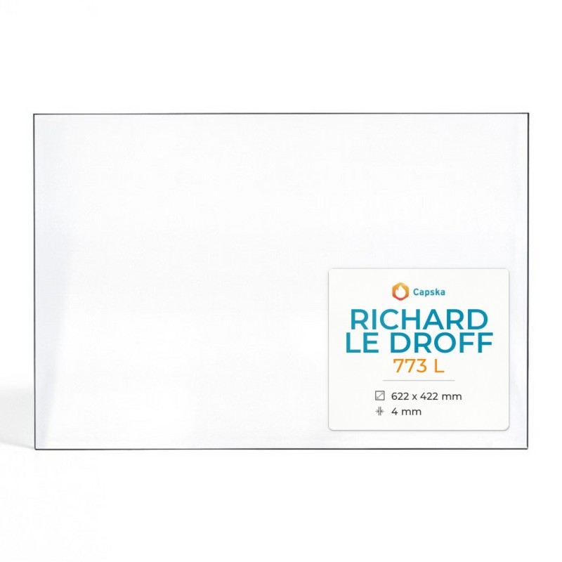 Vitre Richard Le Droff 773 L - Verre Rectangle pour insert