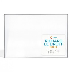 Vetro Richard Le Droff 801 EL - Vetro Rettangolo per inserto per caminetto