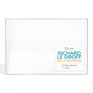 Vetro Richard Le Droff 802 LG WATERFIRE - Vetro Rettangolo per caminetto