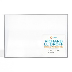 Richard Le Droff 802 LG WATERFIRE Glas - Rechteck Kaminglas für Kaminofen