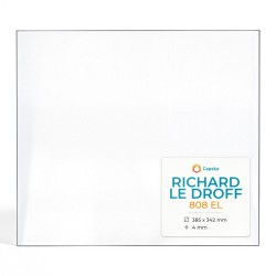 Vetro Richard Le Droff 808 EL - Vetro Rettangolo Laterale per inserto per caminetto