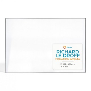 Richard Le Droff EQUATION AMIATA Glass - Rectangular Fireplace Insert Panel