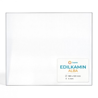 Edilkamin ALBA Glas - Rechteck Kaminglas für Kaminofen