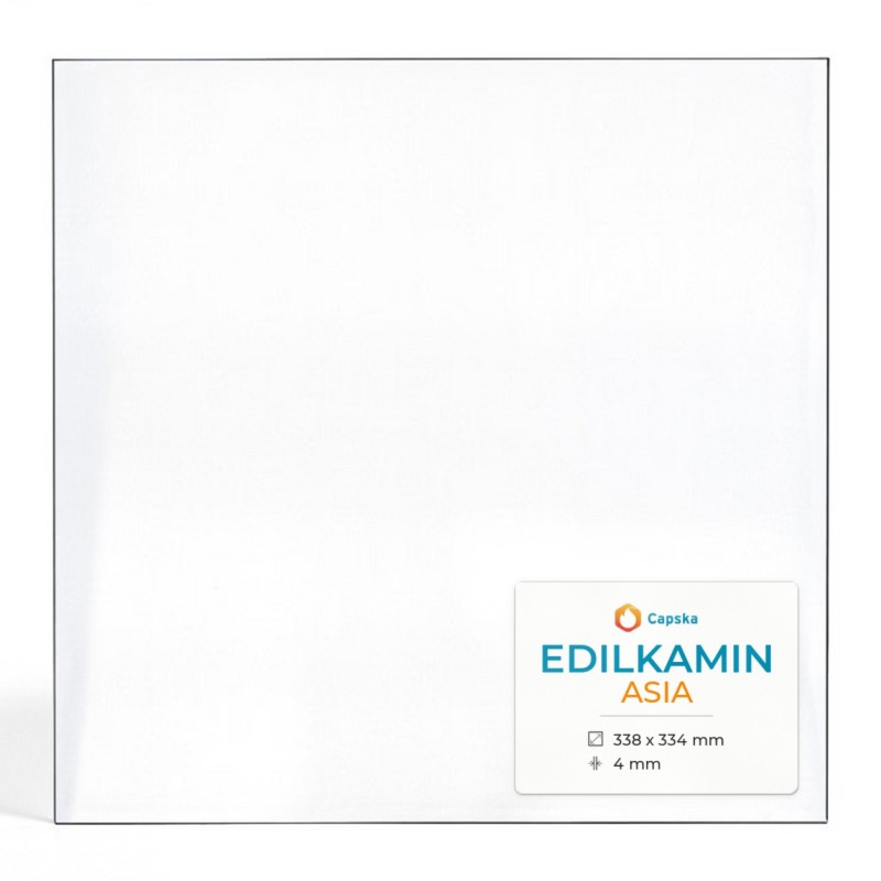 Edilkamin ASIA Glas - Rechteck Kaminglas für Kaminofen
