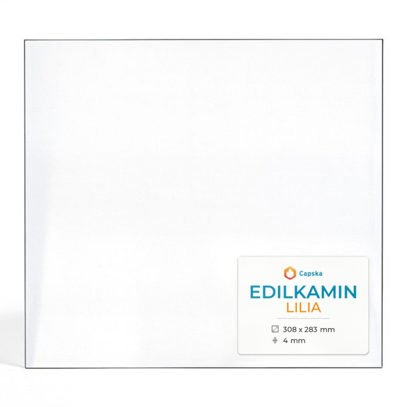 Vitre Edilkamin LILIA - Verre Rectangle pour poêle à bois