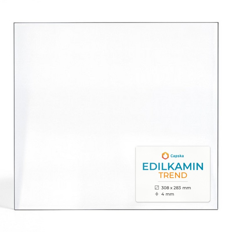 Edilkamin TREND Glass - Rectangular Panel for Wood Burning Stove