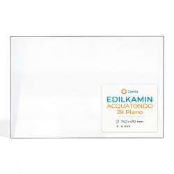Vitre Edilkamin ACQUATONDO 29 PIANO - Verre Rectangle pour insert