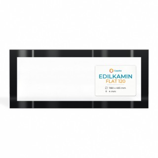 Vitre Edilkamin FLAT 120 - Verre Rectangle Sérigraphié pour insert