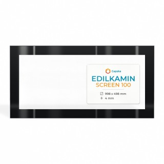 Vitre Edilkamin SCREEN 100 - Verre Rectangle Sérigraphié pour insert
