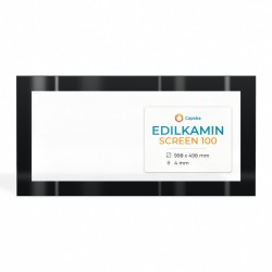 Edilkamin SCREEN 100 Glas - Rechteck Siebdruck Kaminglas für Kaminofen