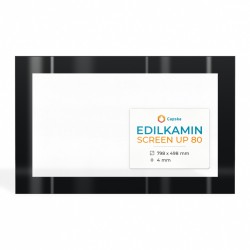 Vetro Edilkamin SCREEN UP 80 - Vetro Rettangolo Serigrafato per inserto per caminetto
