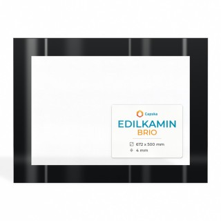 Vitre Edilkamin BRIO - Verre Rectangle Sérigraphié pour poêle à granulés