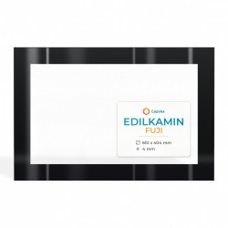Edilkamin FUJI Glass - Rectangular Screen-printed glass panel for pellet stove