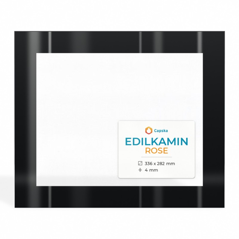 Edilkamin ROSE Glas - Kaminglas für Pelletofen