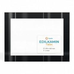Vetro Edilkamin TWIN - Vetro Rettangolo Serigrafato per stufa a pellet