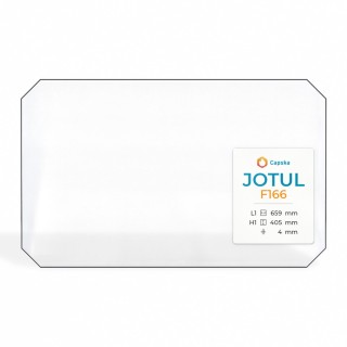 Jotul F166 Glas - Rechteck Kaminglas für Kaminofen