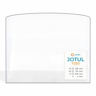 Jotul F250 Glass - Arched Rectangle Screen-Printed Panel