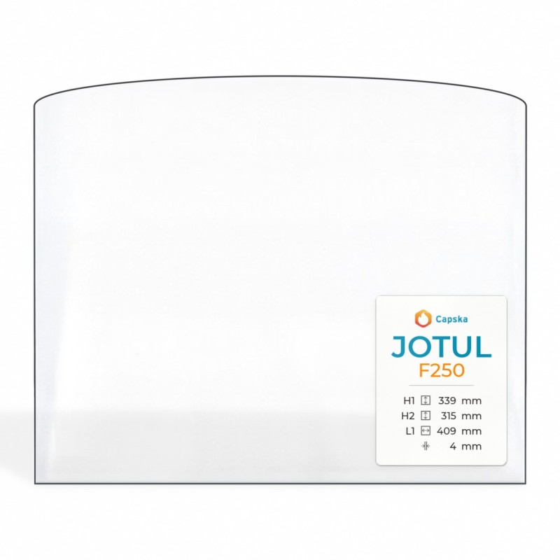 Vetro Jotul F250 - Vetro Rettangolo con arco Serigrafato